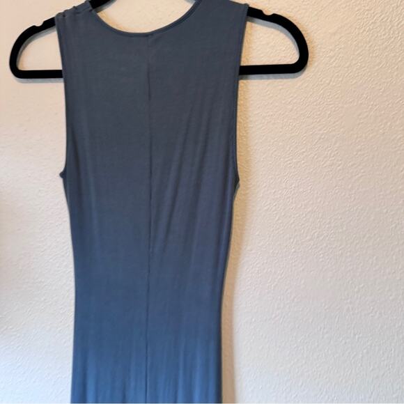 Quince Tencel Carbon Grey Jersey Maxi Dress Womens M NWOT Casual Basic Closet - Picture 6 of 10